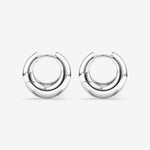 Round Cut Cubic Zirconia in 925 Sterling Silver Earrings 3