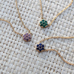 0.21 CT Round Emerald Lab Made Diamond- May Birthstone Necklace 8