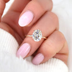 Stunning 3.0 CT Oval Moissanite Engagement Ring with Solitaire Design 7