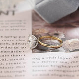 Stunning 3.0 CT Round Moissanite Engagement Ring with Hidden Halo Design 4