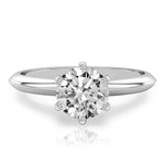 Stunning 0.50-1.50 CT Round Moissanite Engagement Ring With Solitaire Design 1