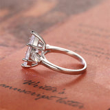 Stunning 3.0 CT Marquise Moissanite Engagement Ring with 3 Stones Design 3