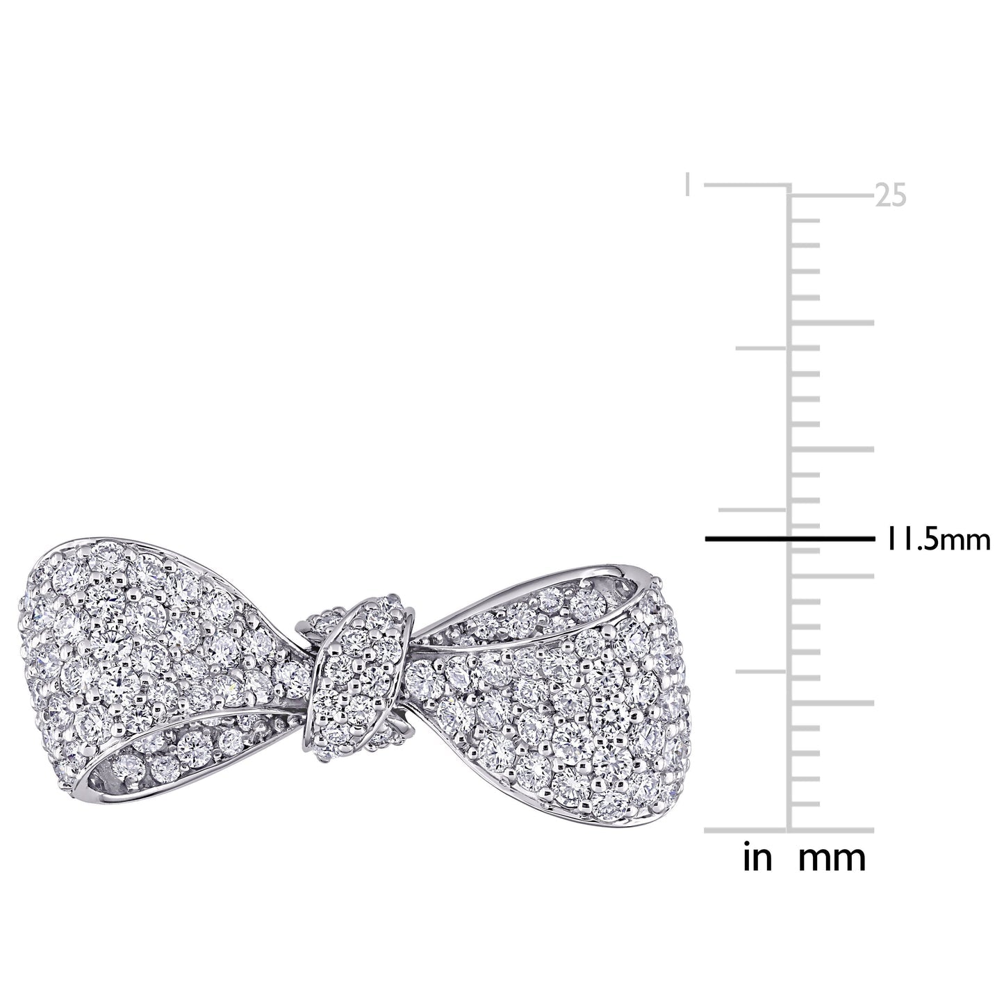 Round Cut Cubic Zirconia in 925 Sterling Silver Wedding Bands 3