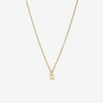 Round Cut Cubic Zirconia in 925 Sterling Silver Necklace 1