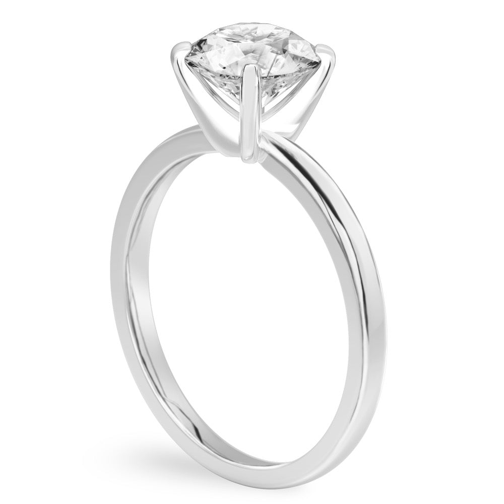 Stunning 1.0- 2.0 CT Round Moissanite Engagement Ring with Solitaire Design 3