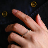Stunning 0.2 TCW Round Moissanite Stones Half Eternity Wedding Bands 6