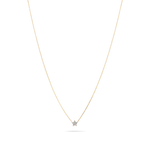 0.50 CT Round Moissanite Diamond Star Pendant Necklace in Solid Gold 2