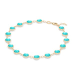14.4 TCW Round Topaz Lab Made Diamond- December Birthstone Bracelet 5