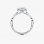 Elongated Cushion Milgrain Bezel Lab Grown Diamond Engagement Ring