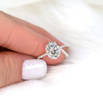 Stunning 3 CT Oval Moissanite Engagement Ring with Pave Design 3