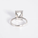 Stunning 5.0 CT Radiant Shaped Moissanite Engagement Ring with Hidden Halo & Pave Design 7