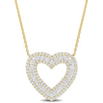 Round Cut Cubic Zirconia in 925 Sterling Silver Necklace 9