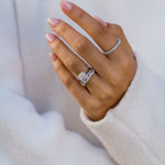 Radiant Cut Solitaire Style Cubic Zirconia in 925 Sterling Silver Ring 3