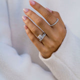 Radiant Cut Solitaire Style Cubic Zirconia in 925 Sterling Silver Ring 3