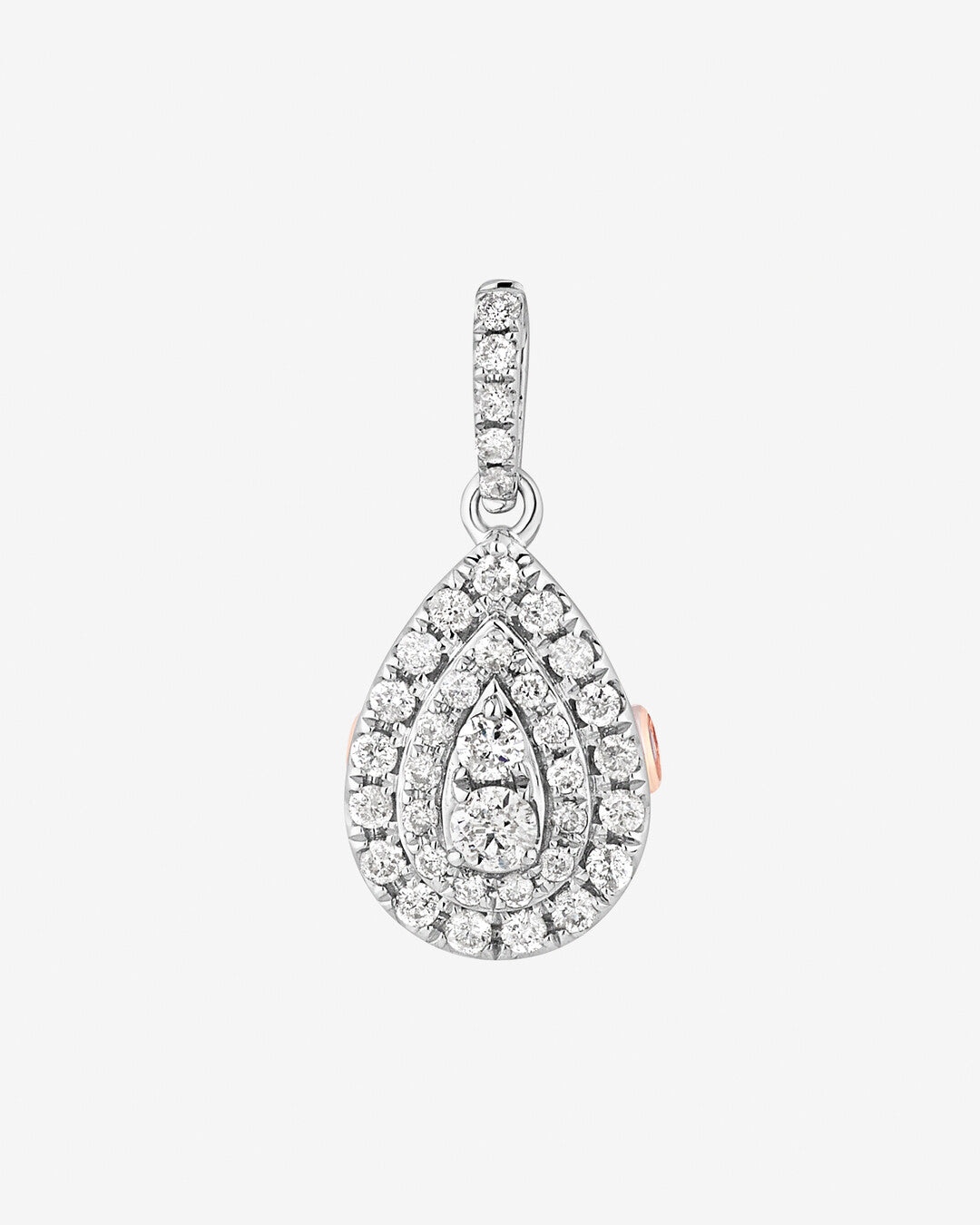 Round Cut Cubic Zirconia in 925 Sterling Silver Necklace 2