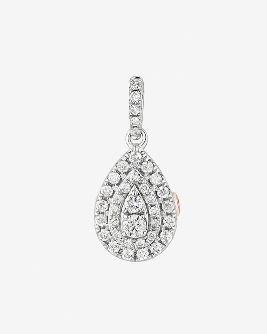 Round Cut Cubic Zirconia in 925 Sterling Silver Necklace 2