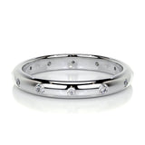 0.18 CT Round Flush Setting CVD EF/VVS Diamond Wedding Band 17