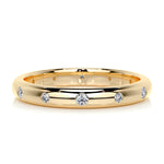 0.18 CT Round Flush Setting CVD EF/VVS Diamond Wedding Band 10