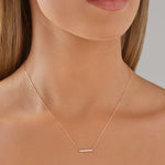 Round Cut Cubic Zirconia in 925 Sterling Silver Necklace 4