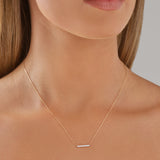 Round Cut Cubic Zirconia in 925 Sterling Silver Necklace 4