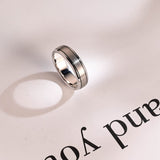 Delicate Men's Wedding Band Satin Finished in Solid Gold 4