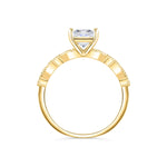 Stunning 1.5 CT Radiant Moissanite Engagement Ring in Pave Design 3
