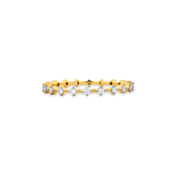 Stunning 0.28 TCW Round Moissanite Stones Full Eternity Wedding Band 8