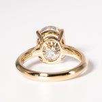 Stunning 3.0 CT Oval Cut Moissanite Engagement Ring with Solitaire Design 3