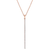 Round Cut Cubic Zirconia in 925 Sterling Silver Necklace 9