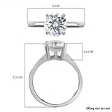 Round Cut Solitaire Style  Cubic Zirconia in 925 Sterling Silver Jewelry 6