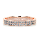 0.2 CT Round Half Eternity CVD EF/VVS Diamond Wedding Band 9