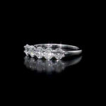 Round Cut Cubic Zirconia in 925 Sterling Silver Wedding Bands 7