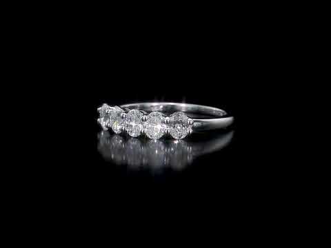 Round Cut Cubic Zirconia in 925 Sterling Silver Wedding Bands 7