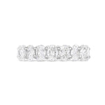Stunning 3.8 TCW Oval Moissanite Stones Full Eternity Wedding Bands 1