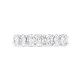 Stunning 3.8 TCW Oval Moissanite Stones Full Eternity Wedding Bands 1