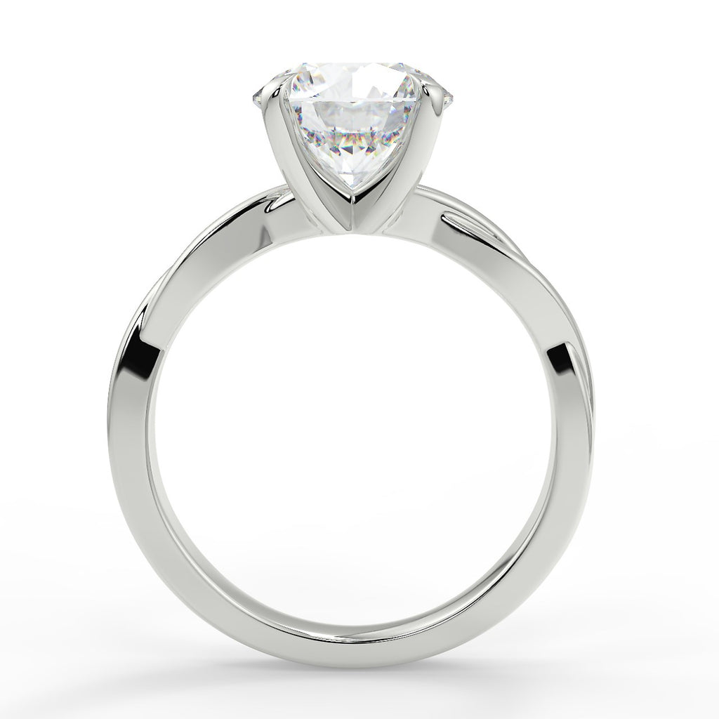 Stunning 2.0 CT Round Moissanite Engagement Ring with Solitaire Design 6