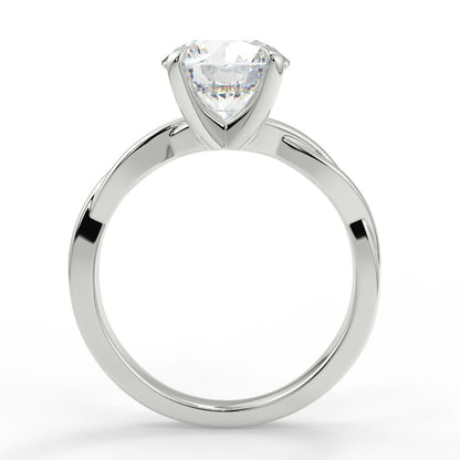 Stunning 2.0 CT Round Moissanite Engagement Ring with Solitaire Design 6
