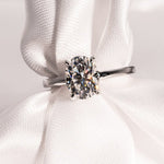 Classic 2.0 CT Oval Moissanite Engagement Ring with Solitaire Design 7