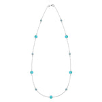 6.0 TCW Round Topaz Lab Made Diamond- December Birthstone Necklace 5