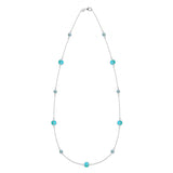 6.0 TCW Round Topaz Lab Made Diamond- December Birthstone Necklace 5
