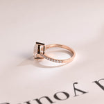 Stunning 1.0 - 2.0 CT Pear Moissanite Engagement Ring with Pave Design 10