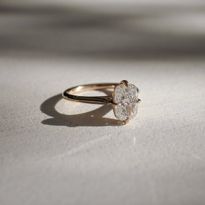 Stunning 1 CT Cushion Moissanite Engagement Ring with Solitaire Design 2