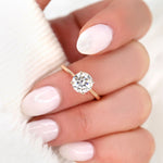 Stunning 2.0 CT Round Moissanite Engagement Ring with Solitaire Design 7