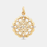 Round Cut Cubic Zirconia in 925 Sterling Silver Necklace 1