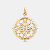 Round Cut Cubic Zirconia in 925 Sterling Silver Necklace 1