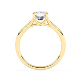 Stunning 2.0 CT Emerald Moissanite Engagement Ring with Solitaire & Split Shank Design 2