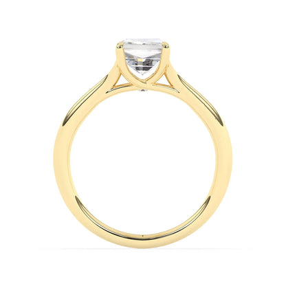 Stunning 2.0 CT Emerald Moissanite Engagement Ring with Solitaire & Split Shank Design 2