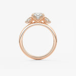 Oval Three Stone Lab Grown Diamond Engagement Ring