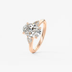 Oval Three Stone Lab Grown Diamond Engagement Ring