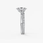 Oval Three Stone Lab Grown Diamond Engagement Ring